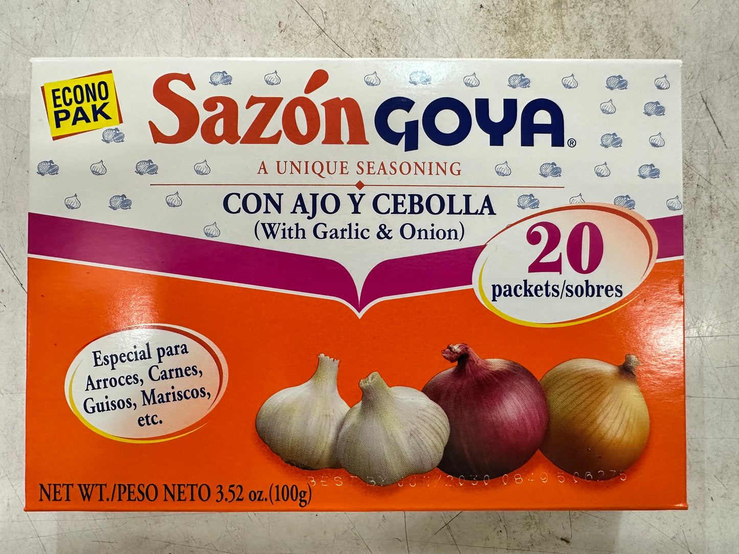 SAZON GOYA AJO Y CEBOLLA