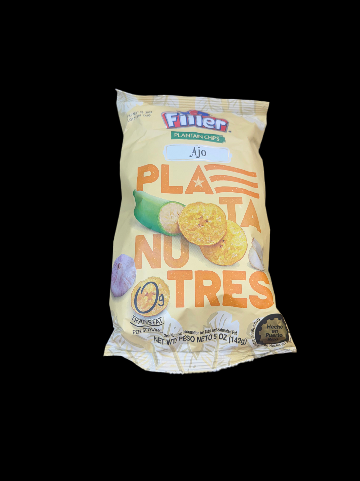 Fillier Platanutres Plantain Chips Ajo (5 oz / 142 g)