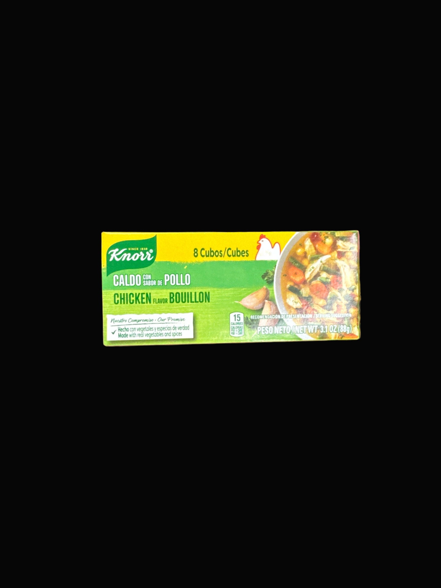 Knorr Chicken Flavor Bouillon (8 Cubes, 3.1 oz / 88 g)