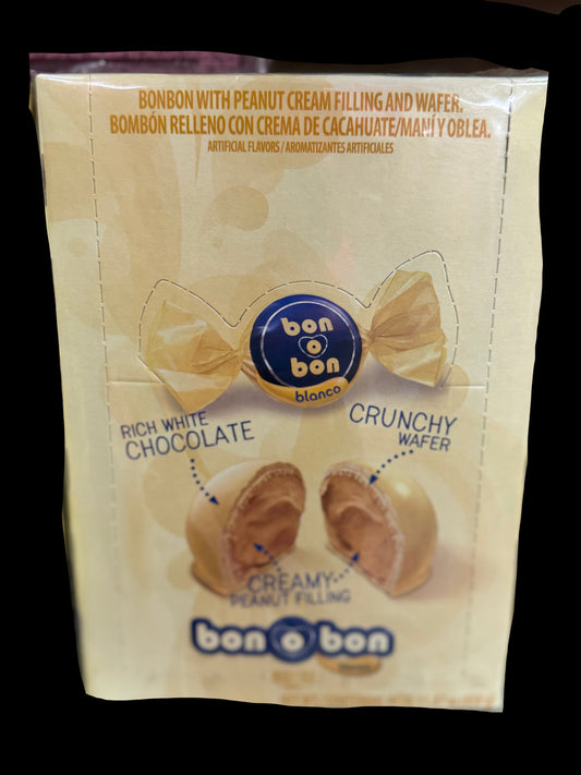 bon o bon blanco – Bonbon with Peanut Cream Filling and Wafer