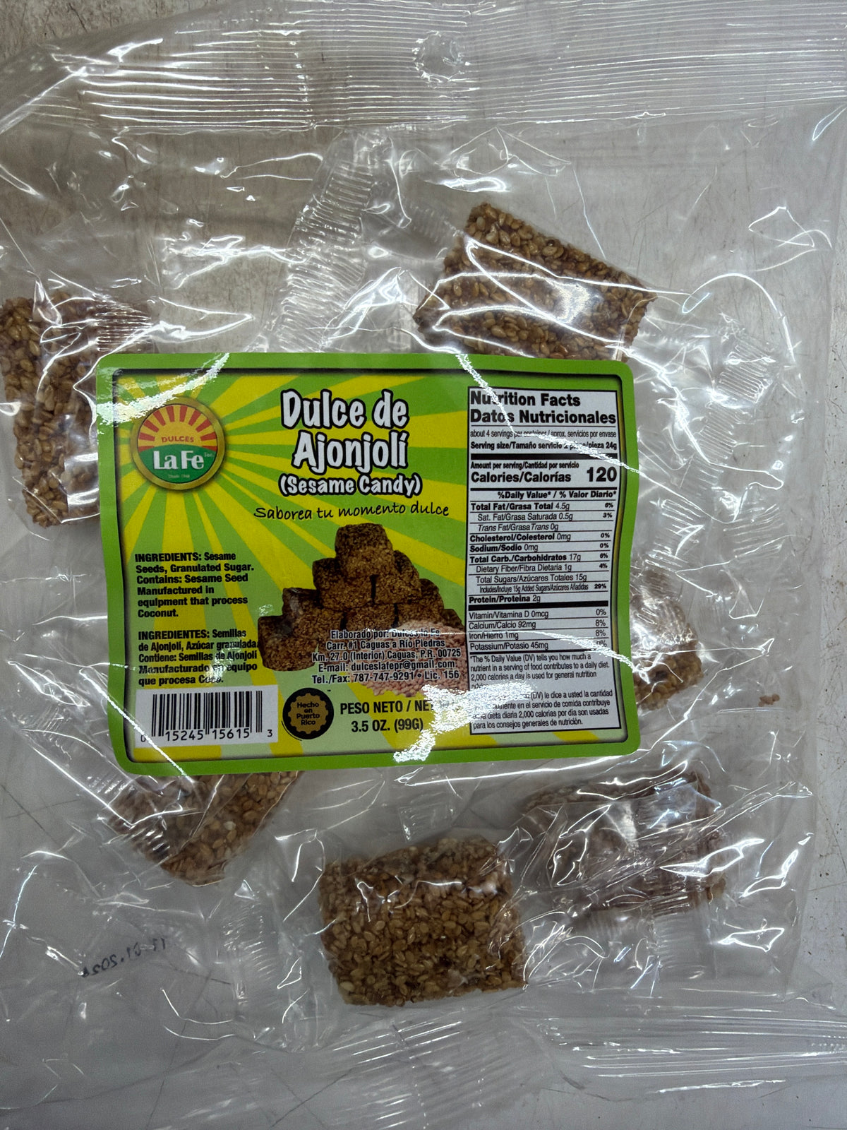 DULCE DE AJONJOLI