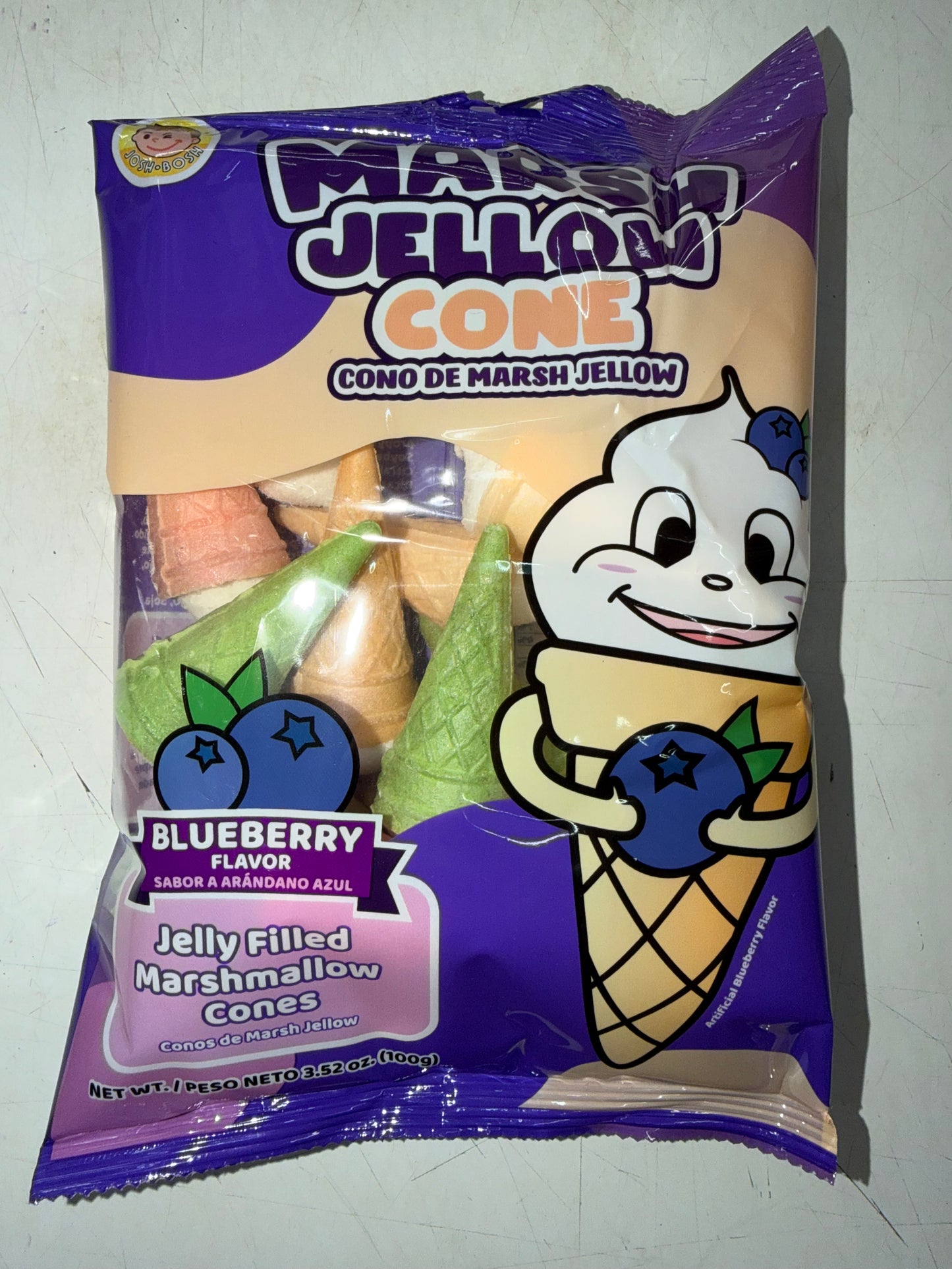 JOSH BOSH BLUEBERRY MARSHMALLOW CONE
