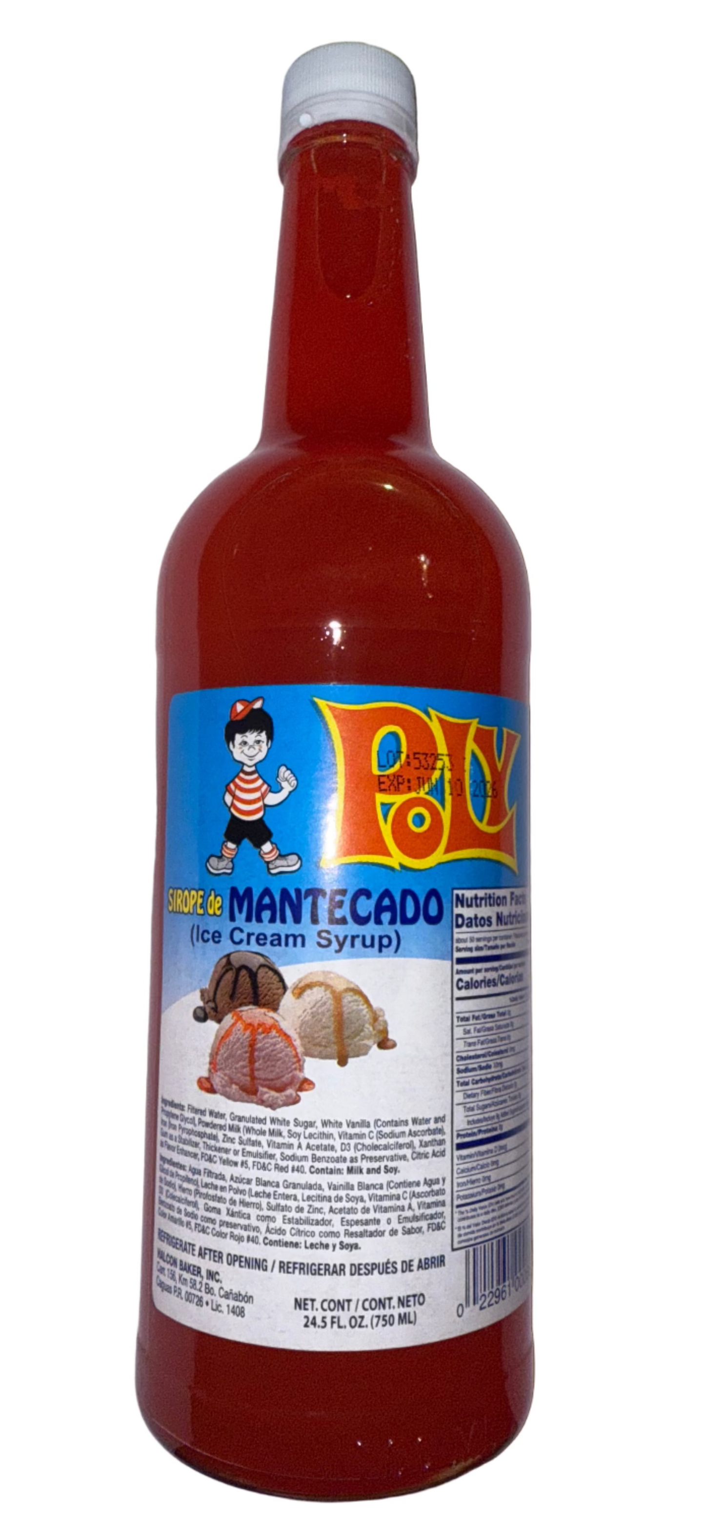 Poly Sirope De Mantecado / Ice Cream Syrup