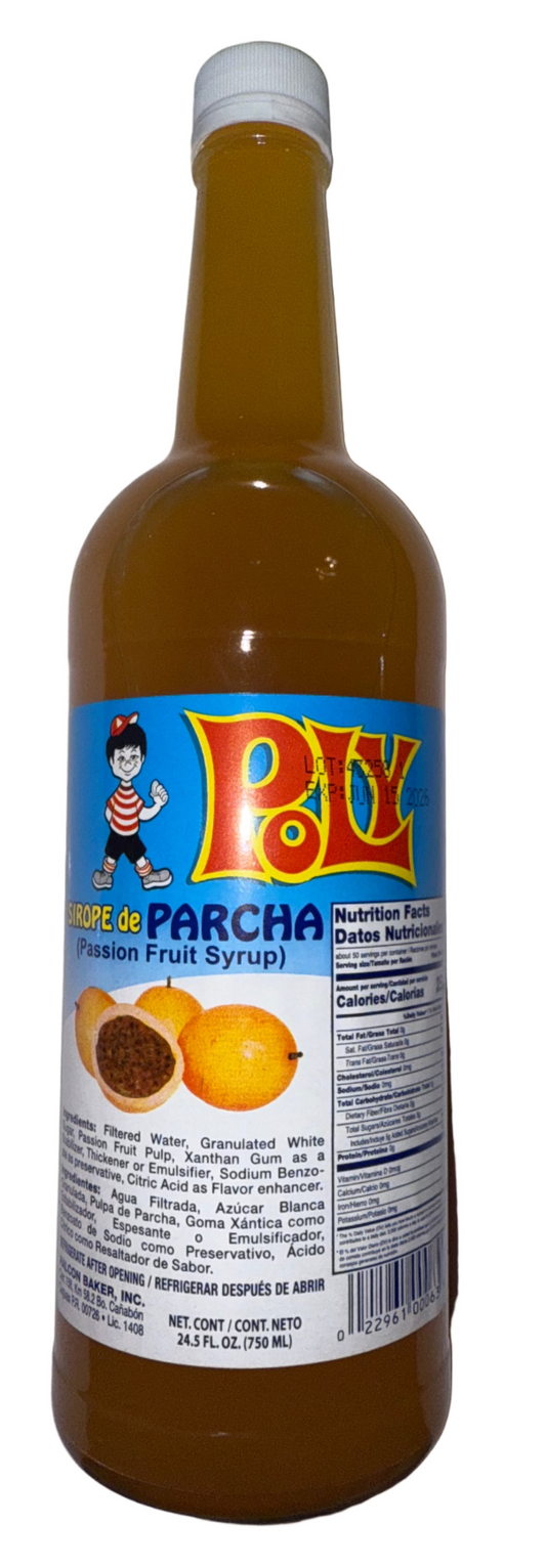 Poly Sirope De Parcha / Pasion Fruit Syrup