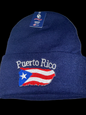 Puerto Rico Winter Beanie Hat / Gorro De Invierno Dark Blue/ Azul Oscuro