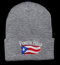 Puerto Rico Winter Beanie Hat / Gorro De Invierno Gris/Gray