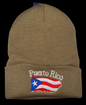 Puerto Rico Winter Beanie Hat / Gorro De Invierno Crema/Beige
