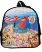 Back Pack Cartera Mochila I Love Puerto Rico