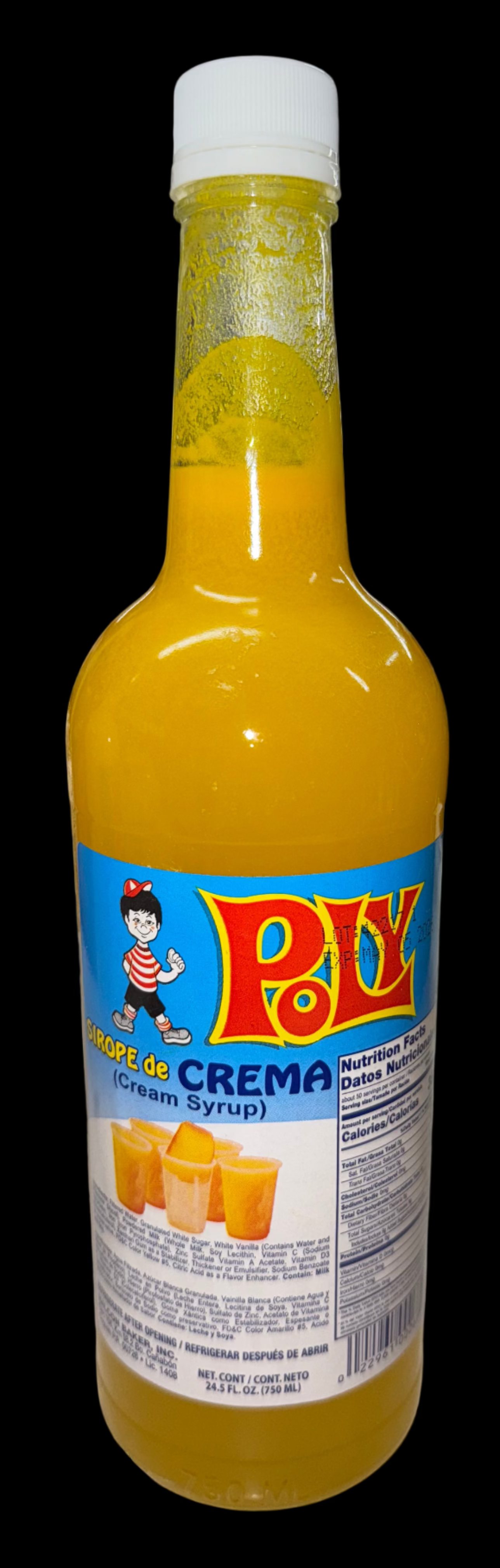 Poly Sirope De Crema/Cream Syrup 24.5onz