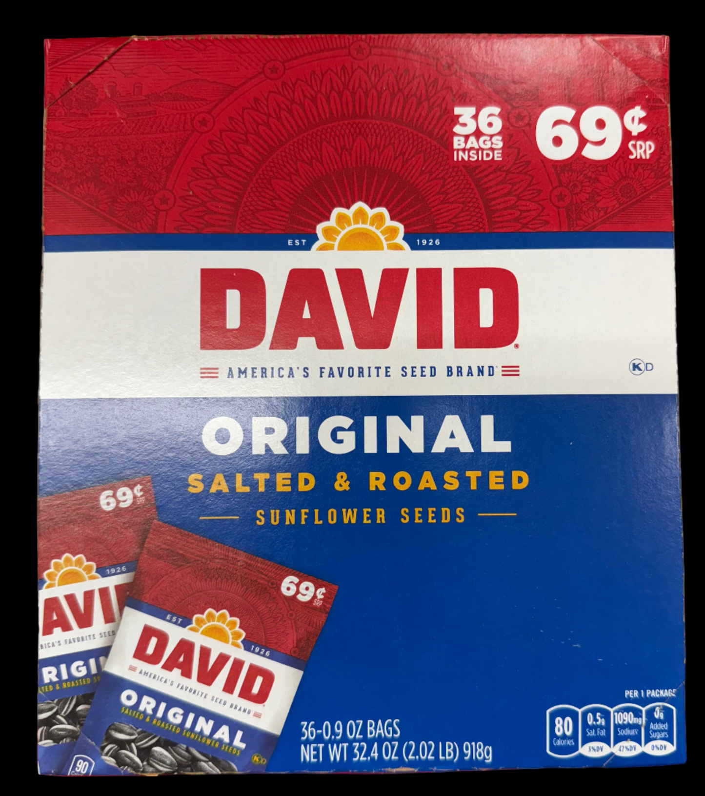 David Original Sun Flowers / Semillitas Originales 36count