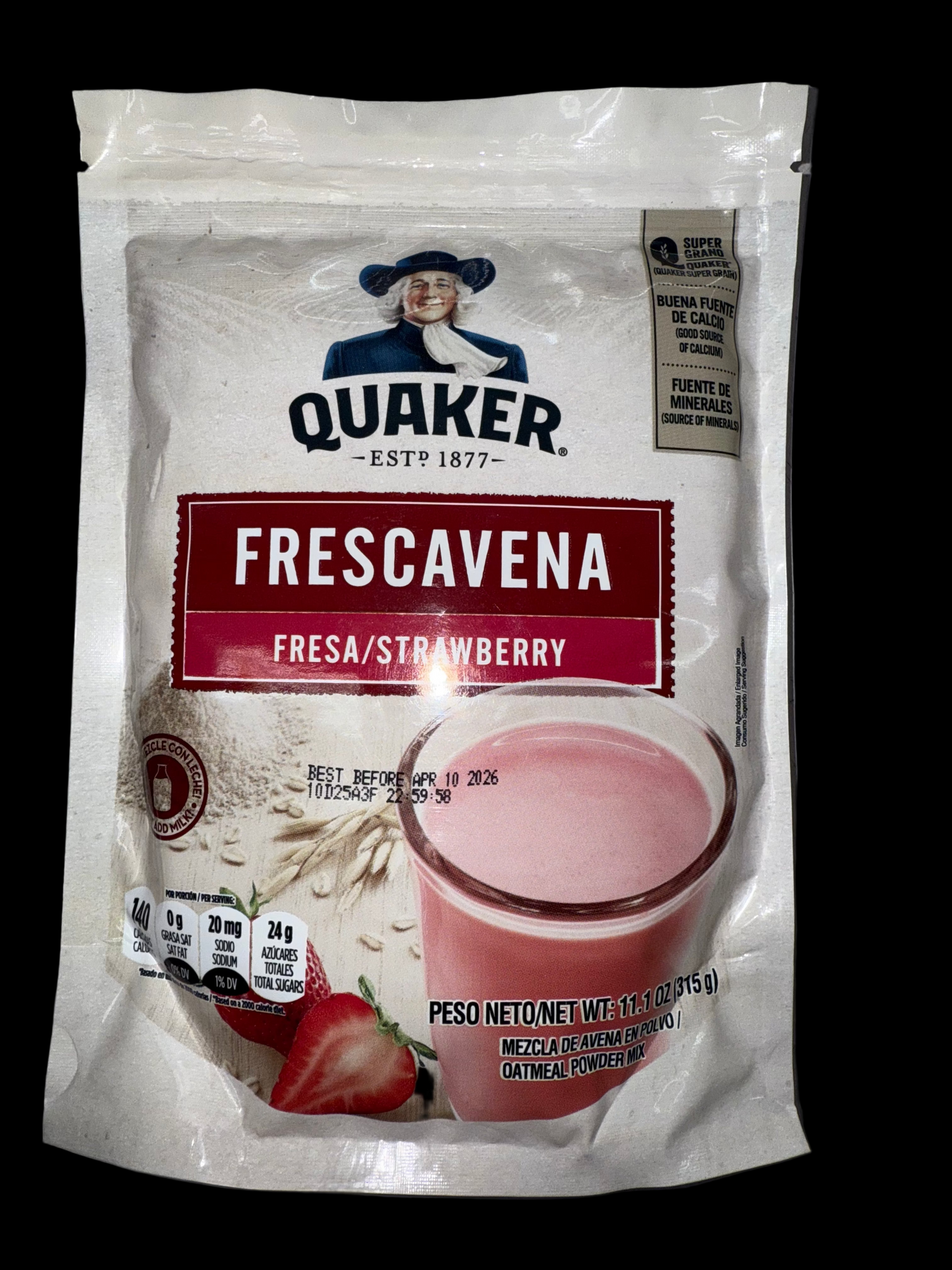 Quaker Frescavena Fresa/ Stawberry 11.1onz