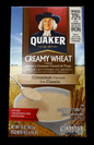 Quaker Creamy Wheat Cinnamon Flavor/Farina Suave Con Canela 16onz